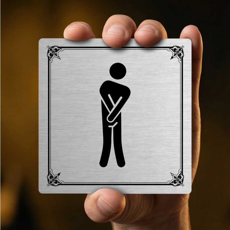 WC muži, 100x100mm, pergamen, Utah